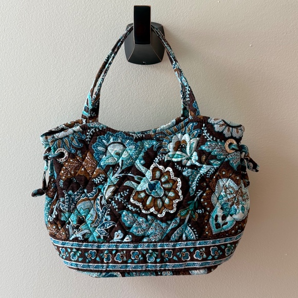 Vera Bradley Handbags - Vera Bradley Retired Java Blue Sherry Purse